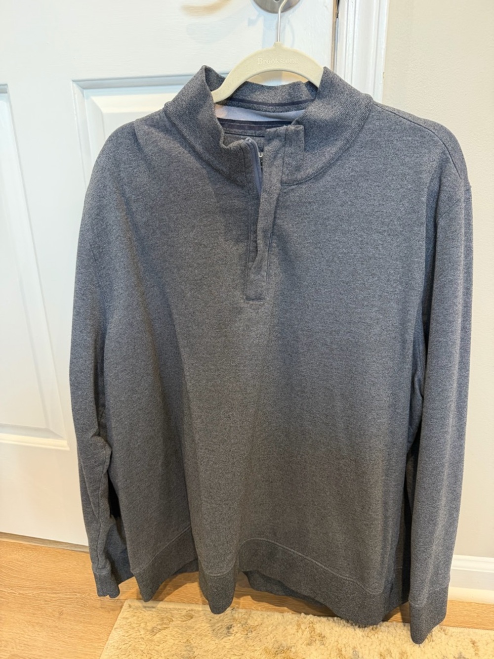 UNTUCKit Men’s Quarter Zip Sweater Size 3XL Light Blue